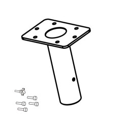 KV2 Audio Top hat adapter Adapter do sztycy głośnikowej dla ESD10, ESD12, ESD36, ESD6, EX10, EX12, EX26